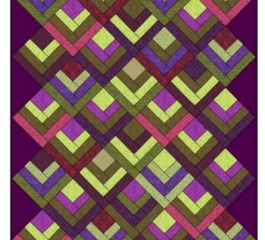 Half Log Cabin Quilt Pattern